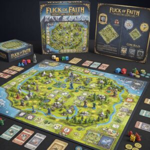Flick of Faith – Dexterity Area Control Game